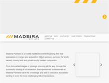 Tablet Screenshot of madeirapartners.com